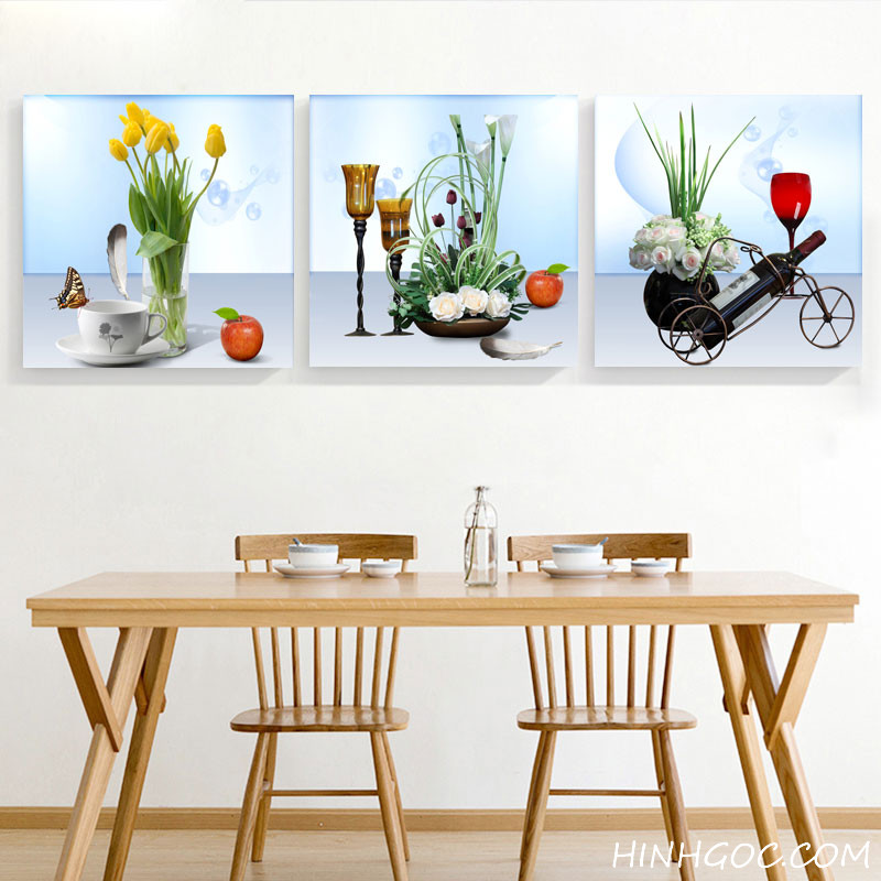 Flower and wine painting files for dining room decoration - HG3010