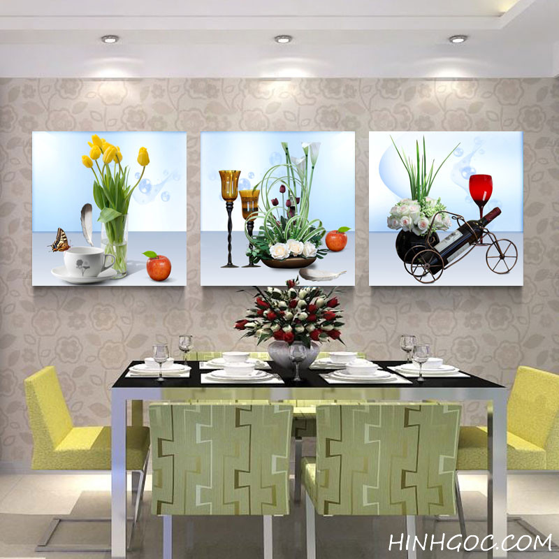 Flower and wine painting files for dining room decoration - HG3010