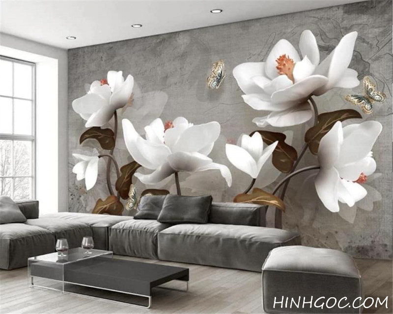 3D relief magnolia painting file - HG150