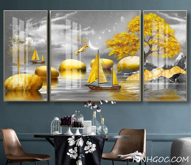 Modern style smooth sailing painting file - HG151