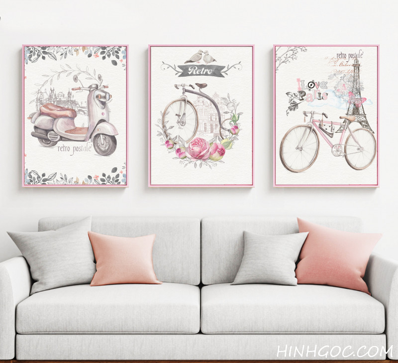 Hand-drawn Bicycle Bicycle Painting FIle - HG3012