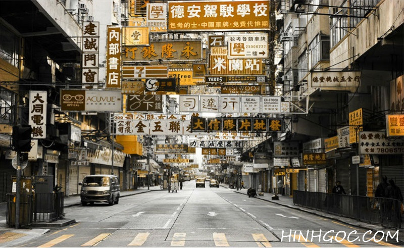 Hong Kong Street Signs Painting File - HG163