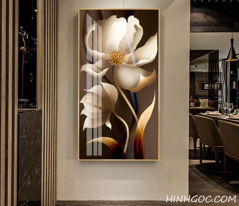 Modern hand-drawn flower painting file - HG166