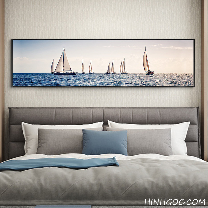 Sail painting file to decorate the bedroom - TH0001