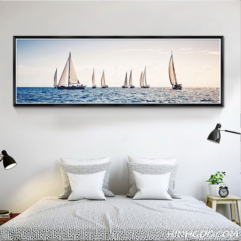 Sail painting file to decorate the bedroom - TH0001