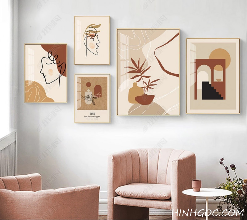 Nordic Abstract Hand Painting File - HG523