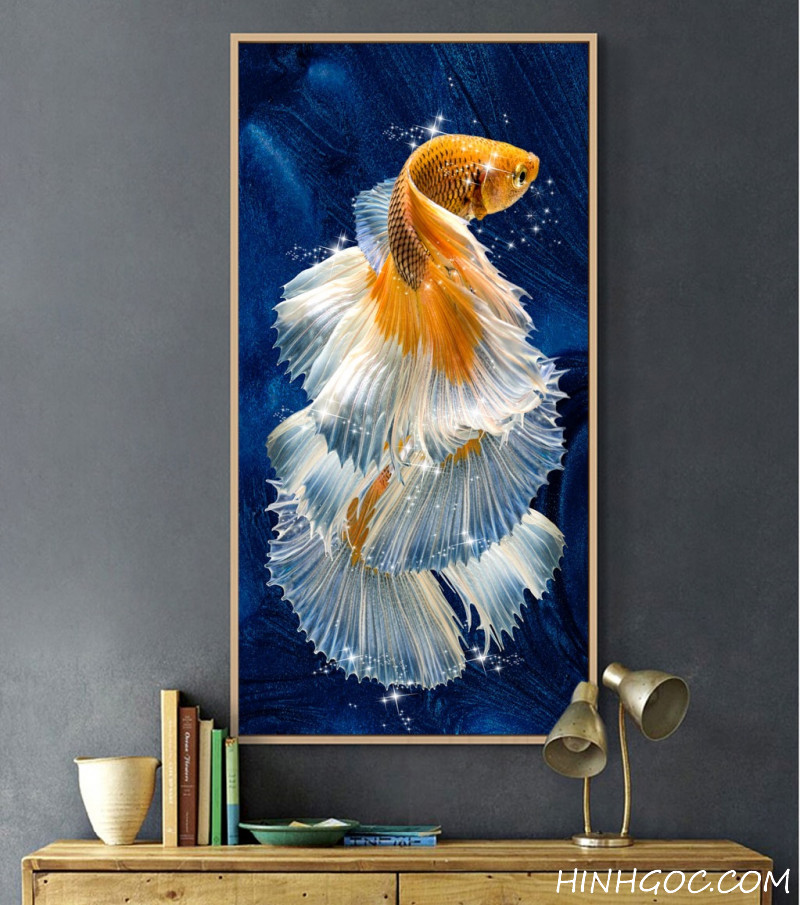 Artistic goldfish painting file - CA001