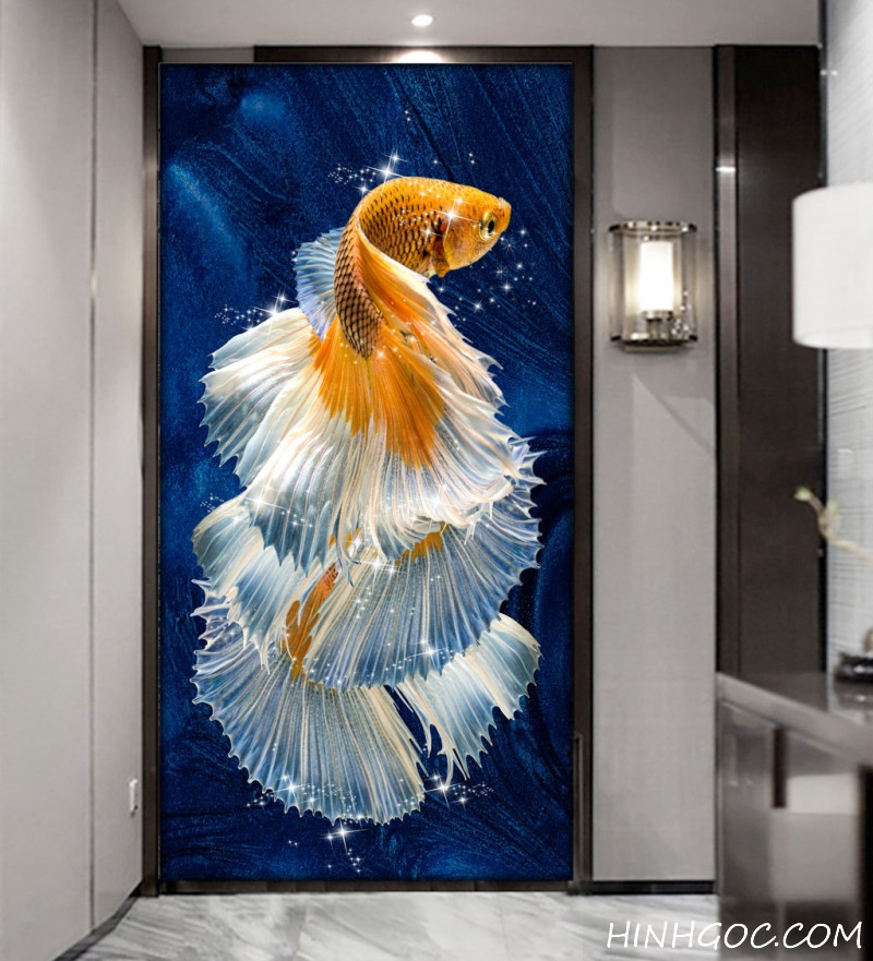 Artistic goldfish painting file - CA001