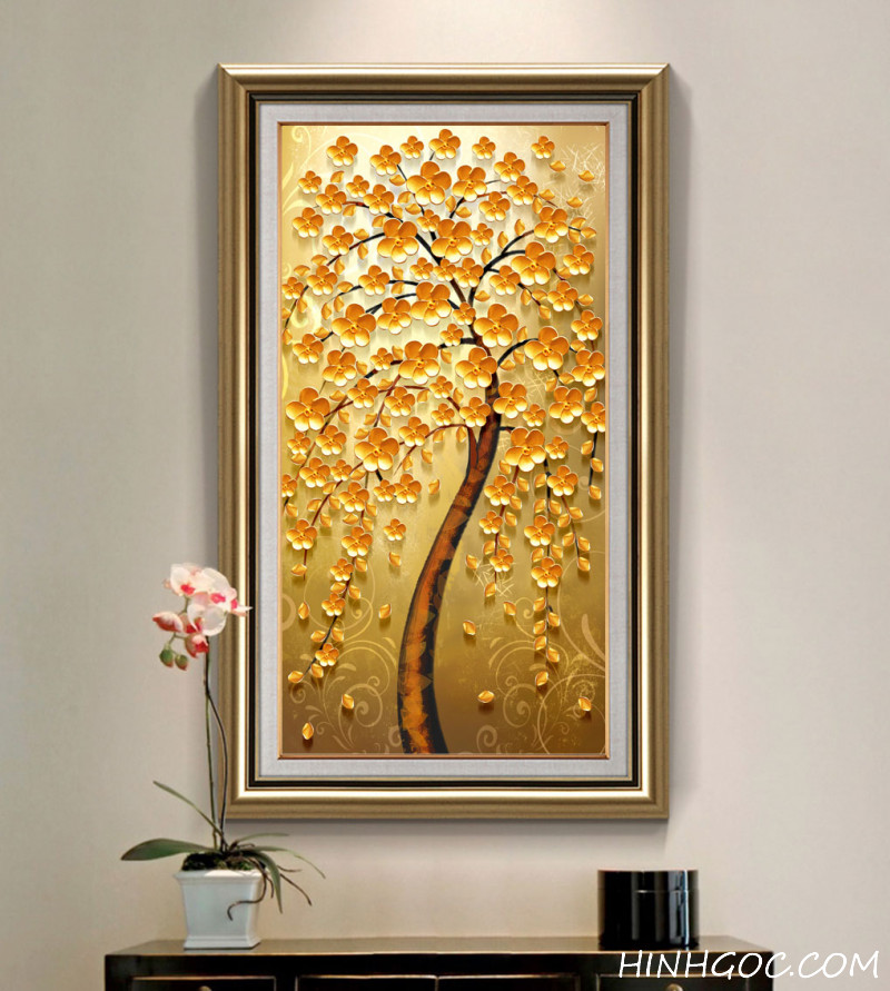 Classic European Golden Tree Painting File - HG180