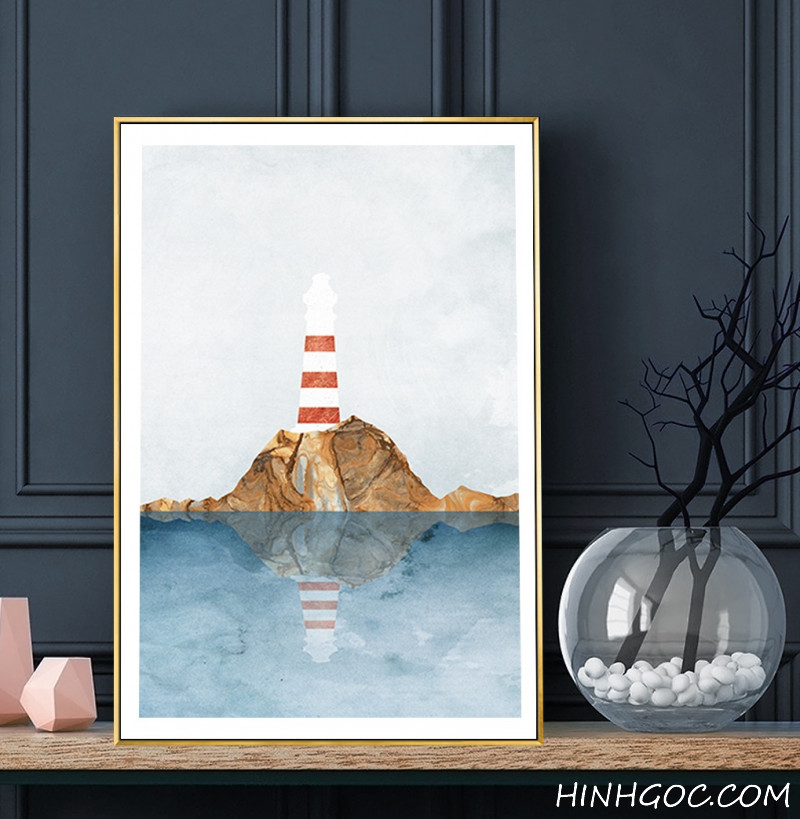 Sailboat painting file returned to the lighthouse - OP23487794