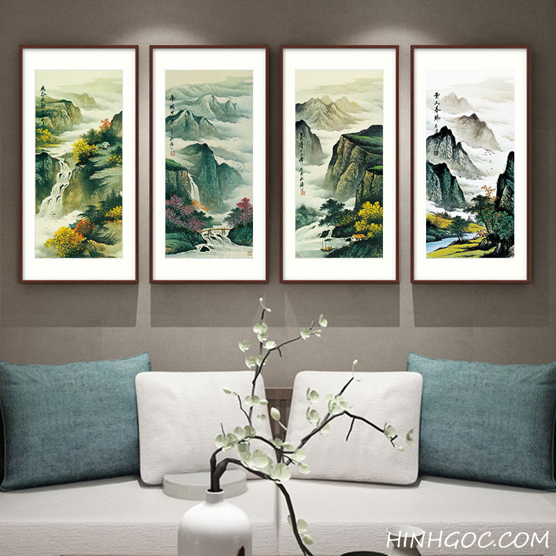 Picturesque Landscape Painting Art File vẽ tay - OP14683500