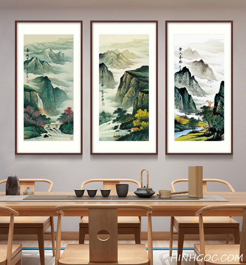 Picturesque Landscape Painting Art File vẽ tay - OP14683500