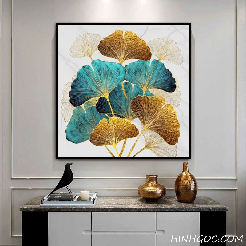 Hand-painted Ginkgo Leaf Square File - OP23476454