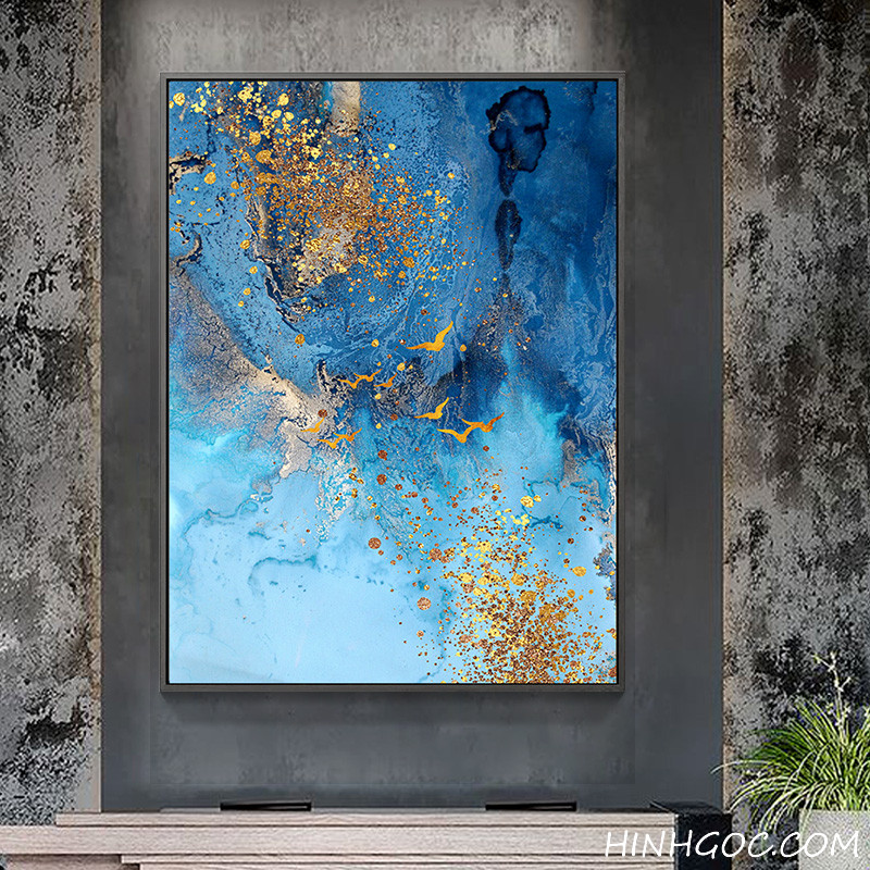 Abstract blue gold-plated picture file - OP18201579