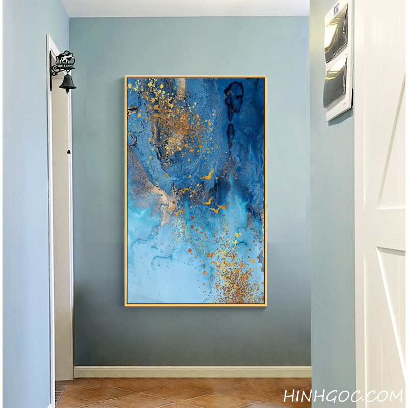 Abstract blue gold-plated picture file - OP18201579