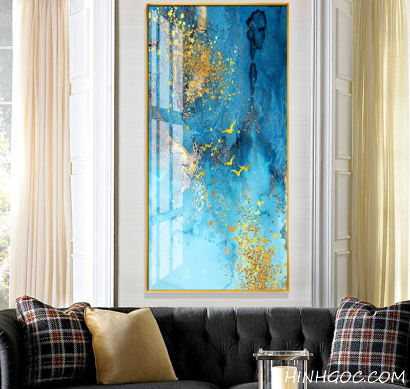 Abstract blue gold-plated picture file - OP18201579