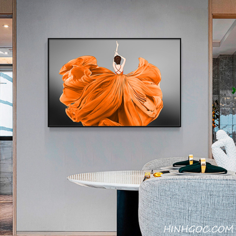 Orange Hermes fashion art file - OP23850857