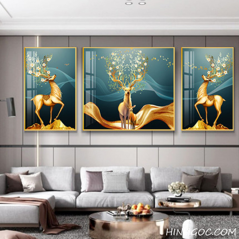 Modern Deer Painting File - OP23823207