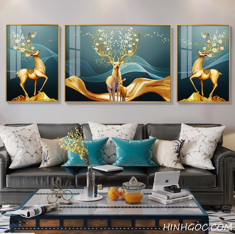 Modern Deer Painting File - OP23823207