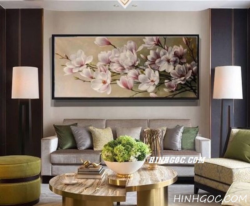 Magnolia hand-drawn painting file - HG201