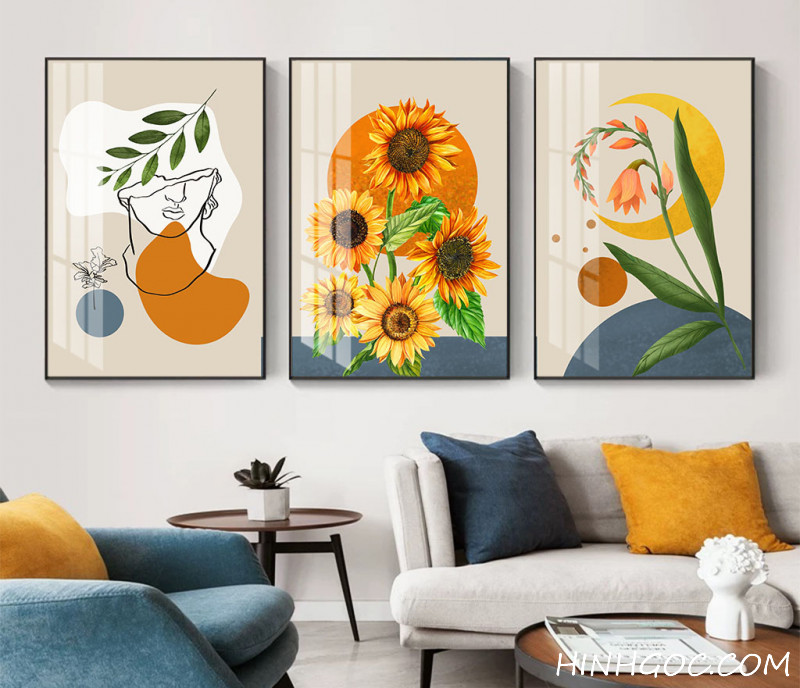 Modern style sunflower painting file - HG204