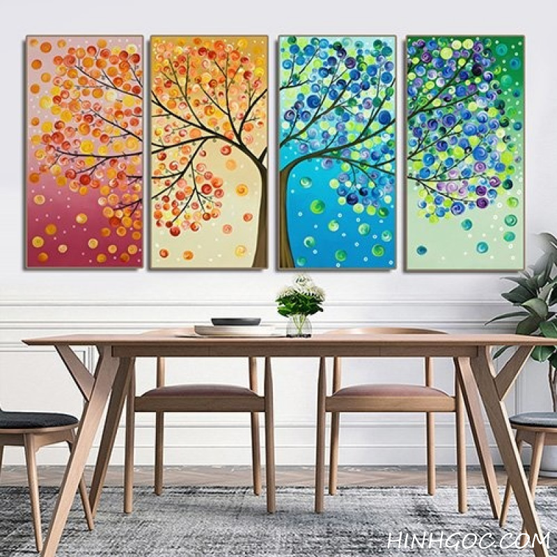 Abstract art file of 4-season tree - HG209