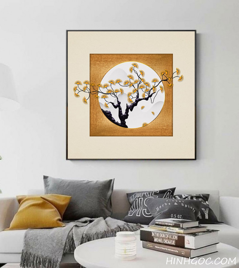 Modern yellow pine tree picture file - OP20217383