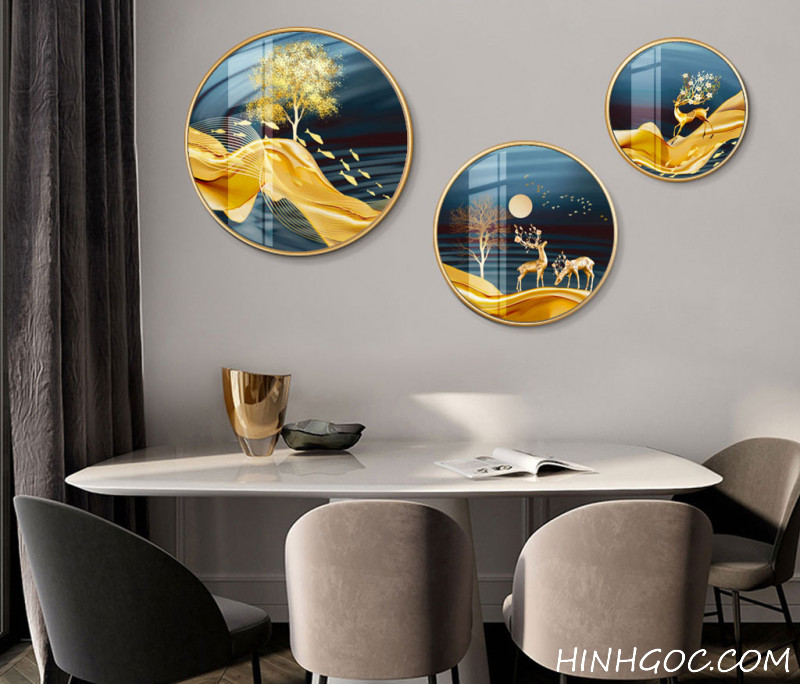 File of 3 modern landscape circles - OP24220274