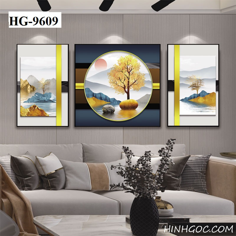 Abstract Geometric Landscape Art File - HG-9609