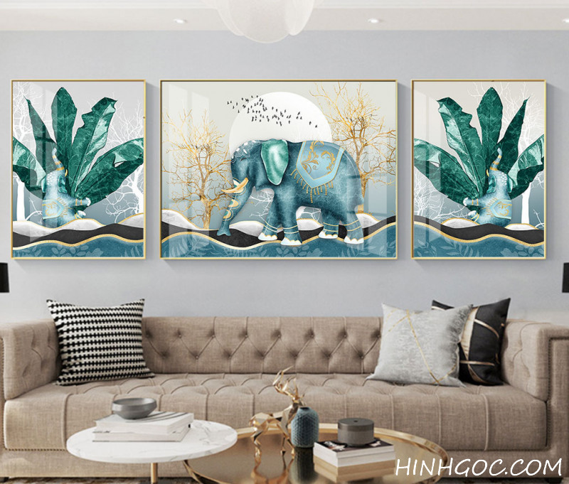 Modern style elephant picture file combined - HQ-011