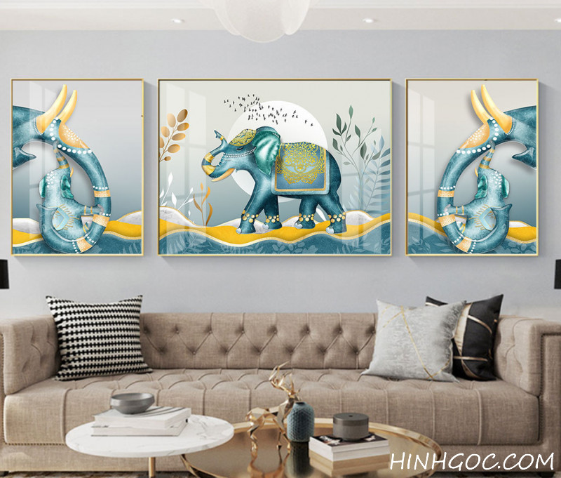 Modern style elephant picture file combined - HQ-012