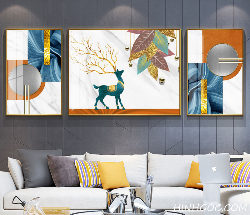 Modern Crystal Wall Hanging Art File - Deer - HQ- 032