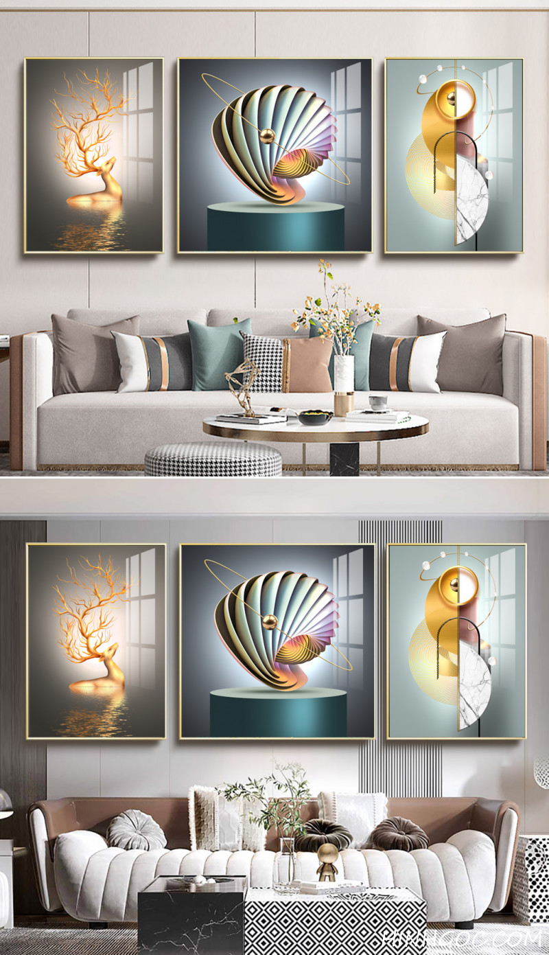 Modern Crystal Wall Hanging Art File -HQ-588