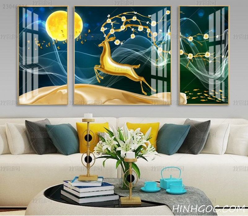 Modern Crystal Wall Hanging Art File -HQ-686