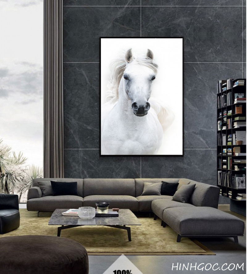 White horse painting file - NG0001