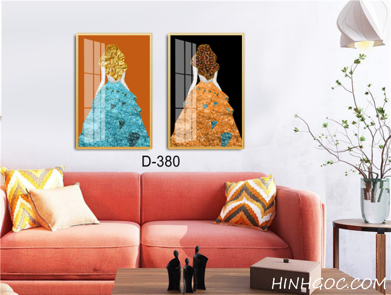 Modern Abstract Art File - Set of 2 Pieces - D-380