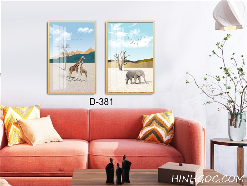 Modern Abstract Art File - Set of 2 Pieces -D-381