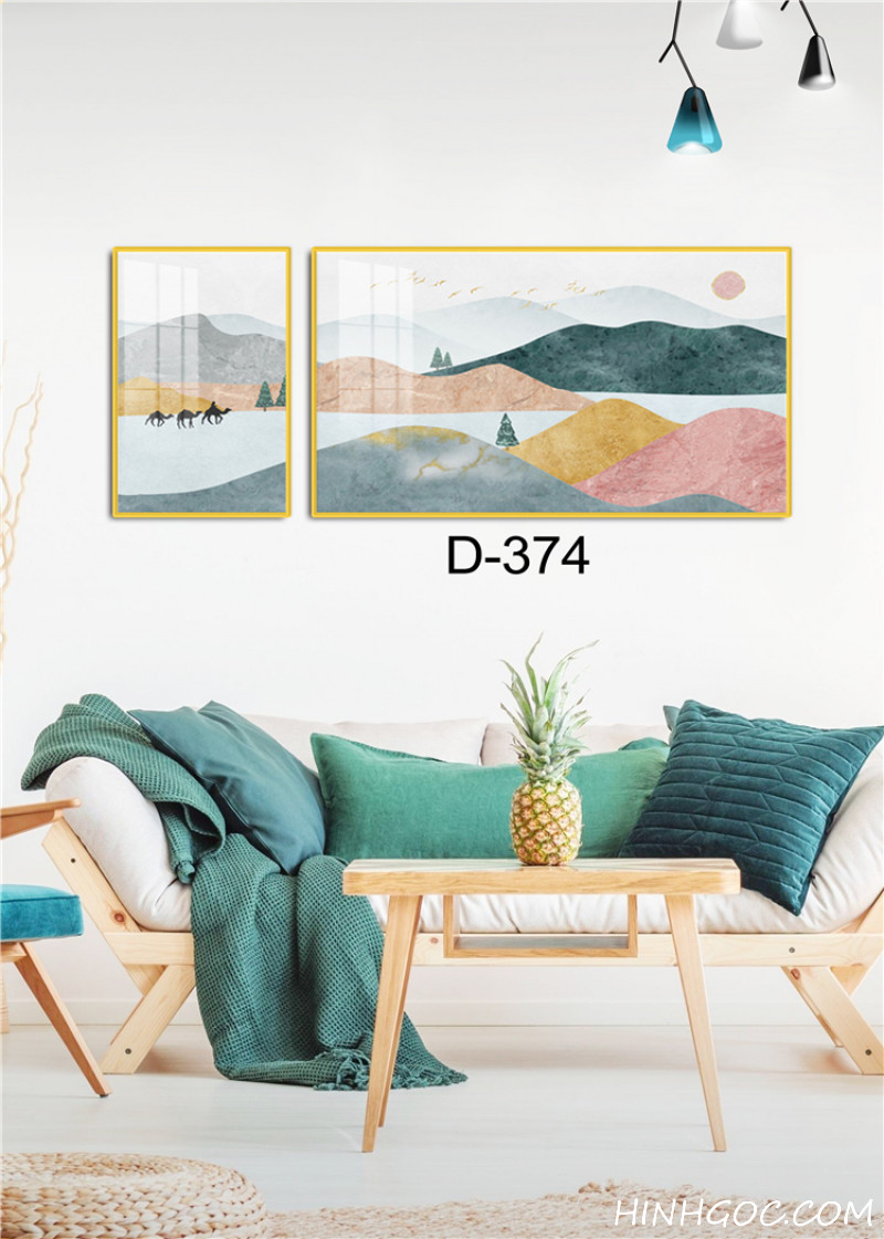 Modern Abstract Art File - Set of 2 Pieces - D-374