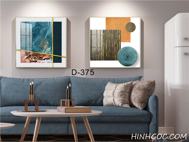 Modern Abstract Art File - Set of 2 Pieces - D-375