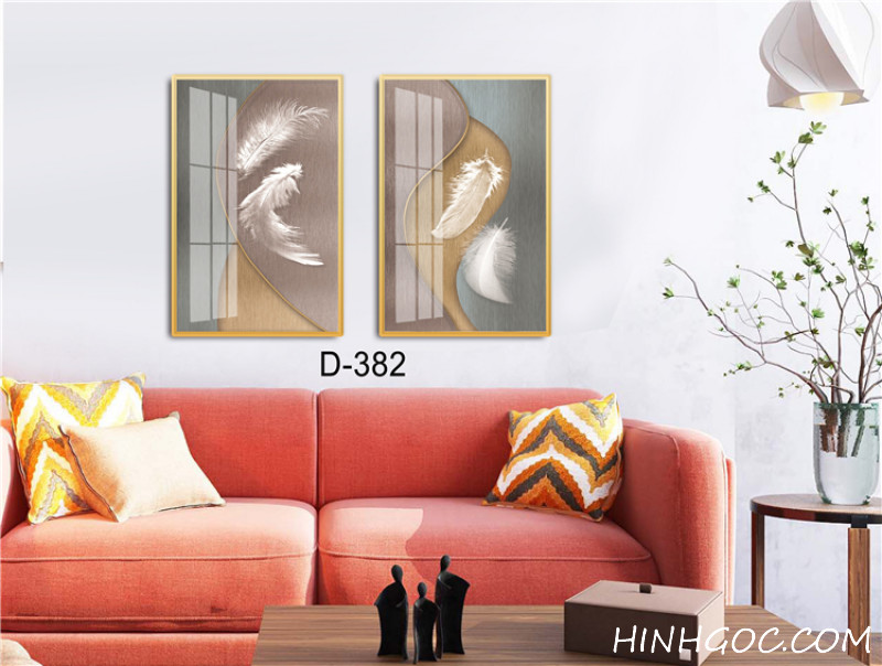 Modern Abstract Art File - Set of 2 Pieces -D-382