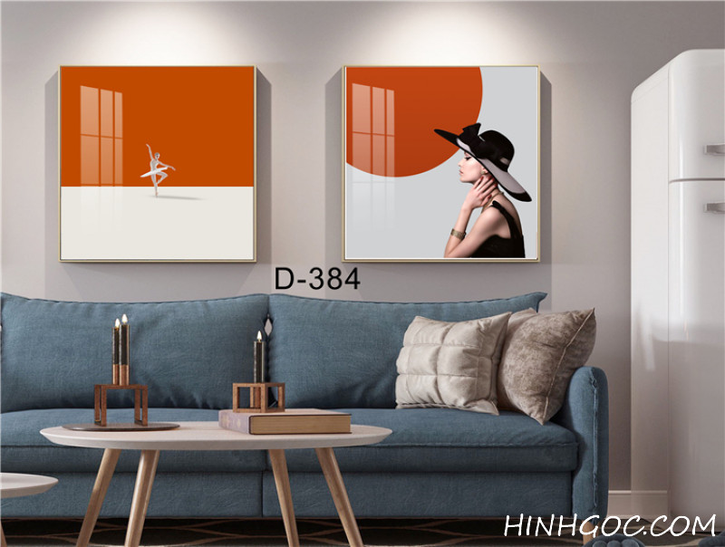 Modern Abstract Art File - Set of 2 Pieces -D-384