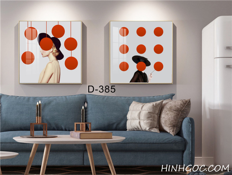 Modern Abstract Art File - Set of 2 Pieces -D-385