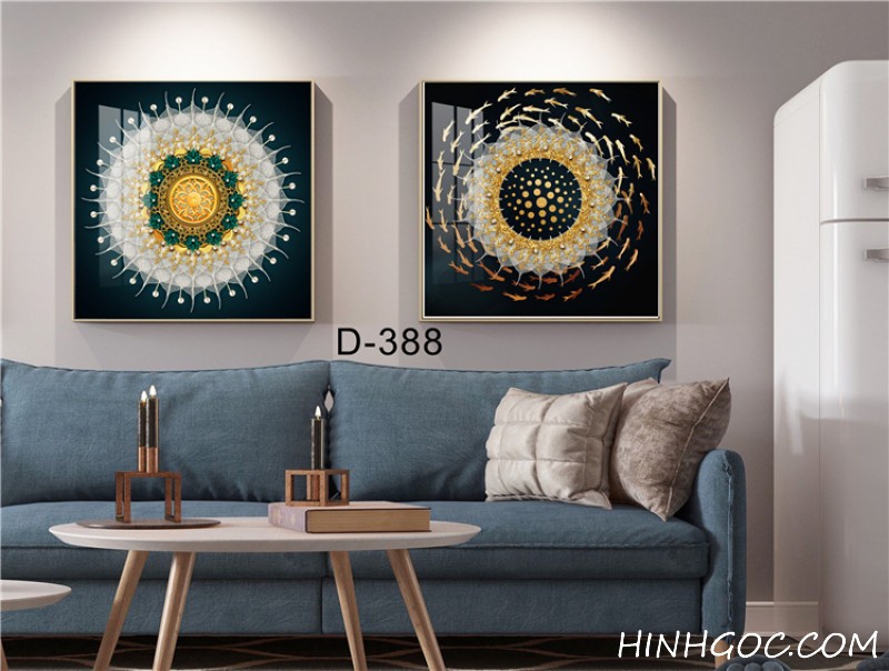 Modern Abstract Art File - Set of 2 Pieces -D-388