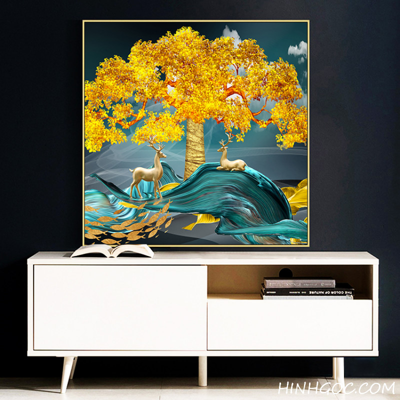 Modern abstract landscape painting file - TQ0001