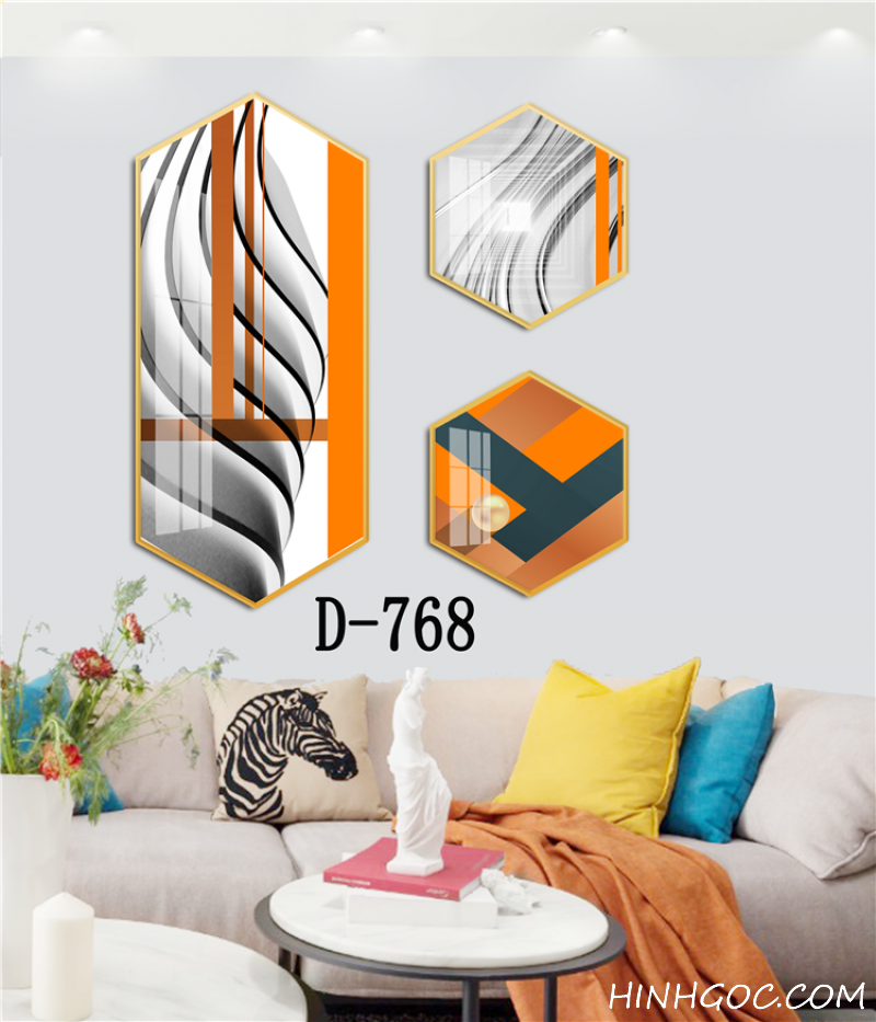 Modern Hexagonal Art File with Multiple Designs - D-768