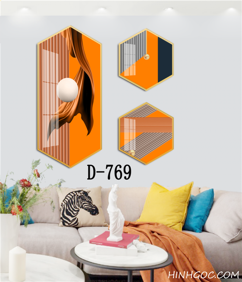 Modern Hexagonal Art File with Multiple Designs - D-769