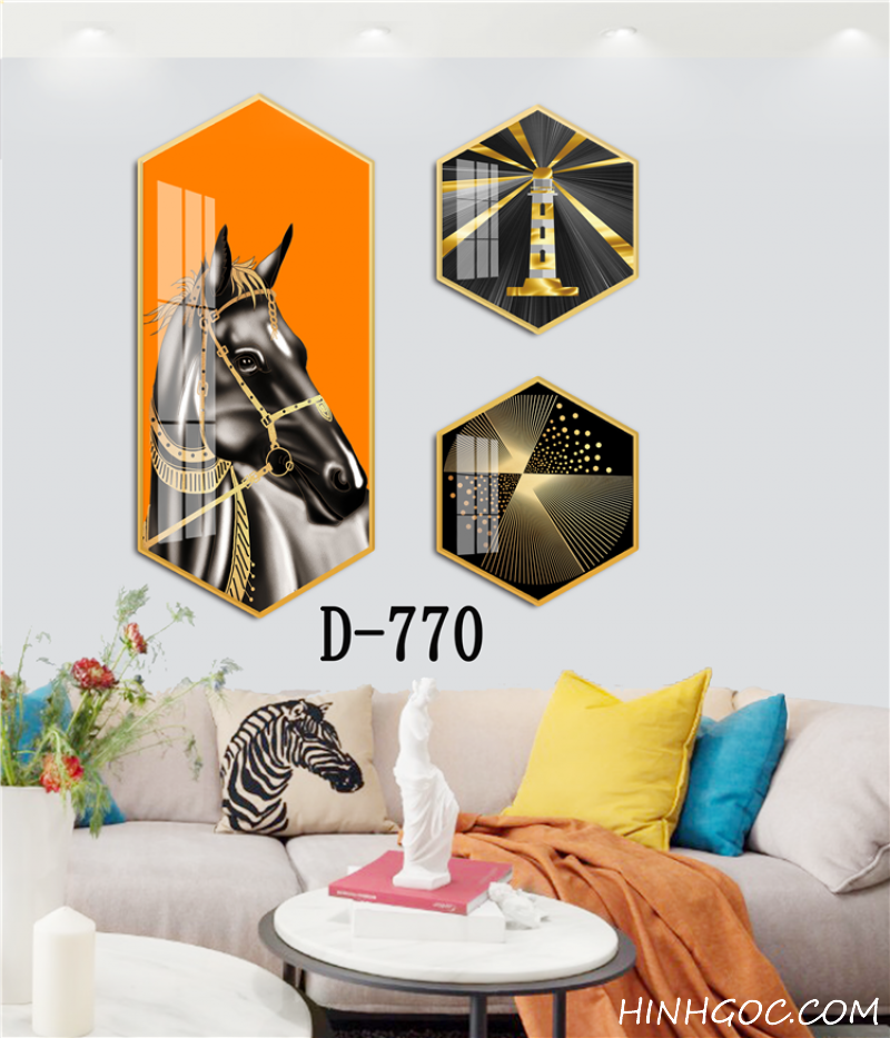 Modern Hexagonal Art File with Multiple Designs - D-770