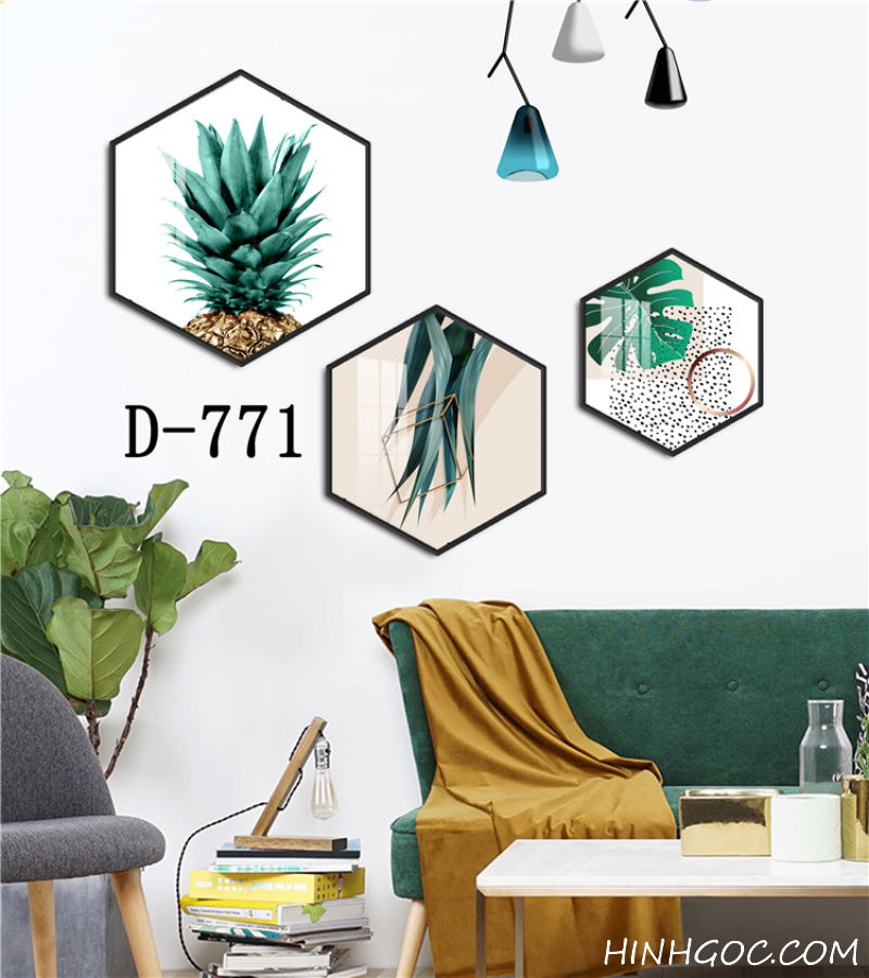 Modern Hexagonal Art File with Multiple Designs - D-771