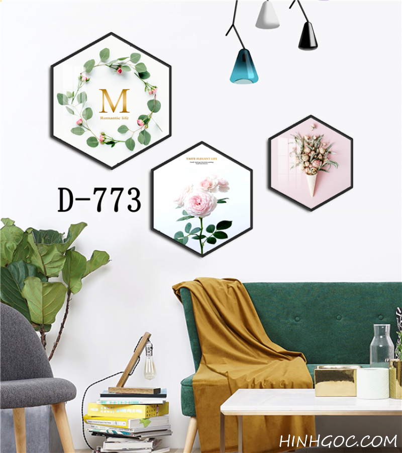 Modern Hexagonal Art File with Multiple Designs - D-773