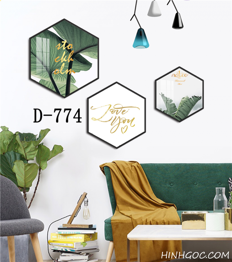 Modern Hexagonal Art File with Multiple Designs - D-774